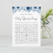 Fall Pumpkin Bingo Guess Who Baby Showspiele Einladung (Stehend Vorderseite)