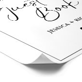 Fall Pumpkin Bitte unterzeichnen Sie unser Gästebu Poster (Ecke)