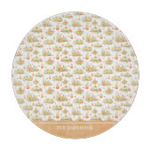 Fall Pumpkin Blätter Rustic Holiday Erntedank Schneidebrett (Vorderseite)