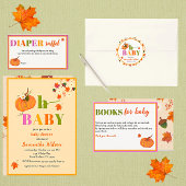 Fall Pumpkin Blume Girl Baby Dusche Einladung