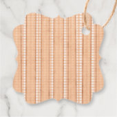 Fall Pumpkin Boho Floral Baby Dusche Danke Geschenkanhänger (Rückseite)