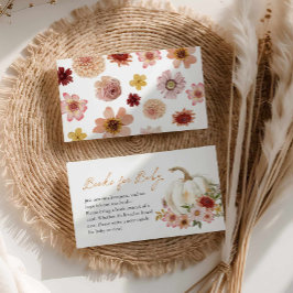 Fall Pumpkin Book Request Enclosure Card Begleitkarte