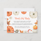 Fall Pumpkin Books for Baby Card Mitteilungskarte (Vorderseite)