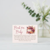 Fall Pumpkin Books for Baby Shooting Begleitkarte (Stehend Vorderseite)