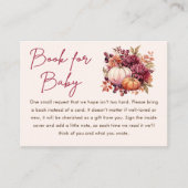 Fall Pumpkin Books for Baby Shooting Begleitkarte (Vorderseite)