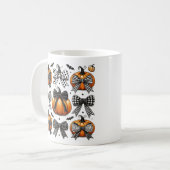 Fall Pumpkin Bow Kaffeetasse (Vorderseite Links)