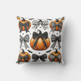 Fall Pumpkin Bow Kissen
