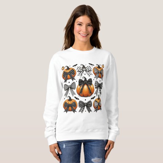 Fall Pumpkin Bow Sweatshirt (Vorne ganz)