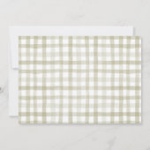 Fall Pumpkin Boy Baby Kleidung Babydusche Dankeskarte (Rückseite)