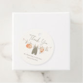 Fall Pumpkin Boy Baby Kleidung Babydusche Geschenkanhänger (Beispiel)