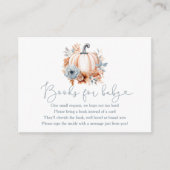 Fall Pumpkin Boy Babydusche Bücher für Baby Begleitkarte (Vorderseite)