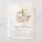 Fall Pumpkin-Brautparty Einladung (Vorderseite)