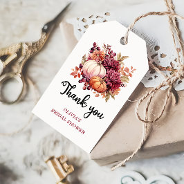 Fall Pumpkin Brautparty Gefallen Vielen Dank Geschenkanhänger