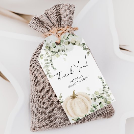 Fall Pumpkin Brautparty Gefallen Vielen Dank Geschenkanhänger