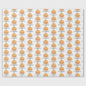 Fall Pumpkin-Brautparty Geschenkpapier (Flach)