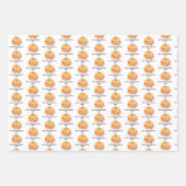Fall Pumpkin-Brautparty Geschenkpapier Set (Vorderseite)