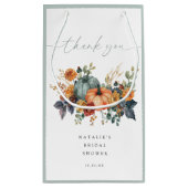 Fall Pumpkin-Brautparty Kleine Geschenktüte (Rückseite)