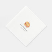 Fall Pumpkin-Brautparty Serviette (Ecke)