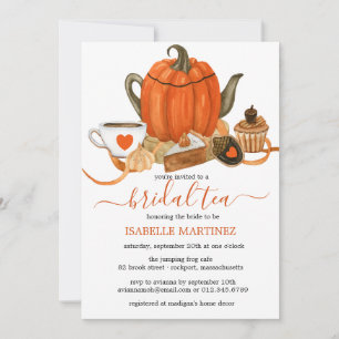 Fall Pumpkin Brautparty Tee Einladung