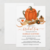Fall Pumpkin Brautparty Tee Einladung (Vorne/Hinten)