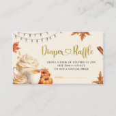 Fall Pumpkin Brewing Coffee Verlass Baby Shower Begleitkarte (Vorderseite)