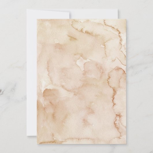 Fall Pumpkin Bridal Brunch Pancake Einladung (Rückseite)