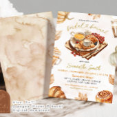 Fall Pumpkin Bridal Brunch Pancake Einladung