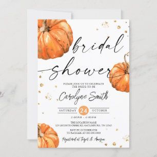Fall Pumpkin Bridal Dusche Einladung