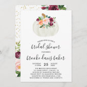 Fall Pumpkin Bridal Dusche Einladung (Vorne/Hinten)