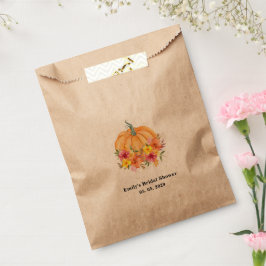Fall Pumpkin Bridal Shower Kraft Geschenktütchen