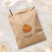 Fall Pumpkin Bridal Shower Kraft Geschenktütchen (Ausgeschnitten)