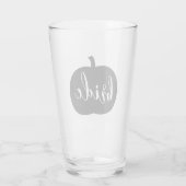 Fall Pumpkin Bride Glas (Rückseite)