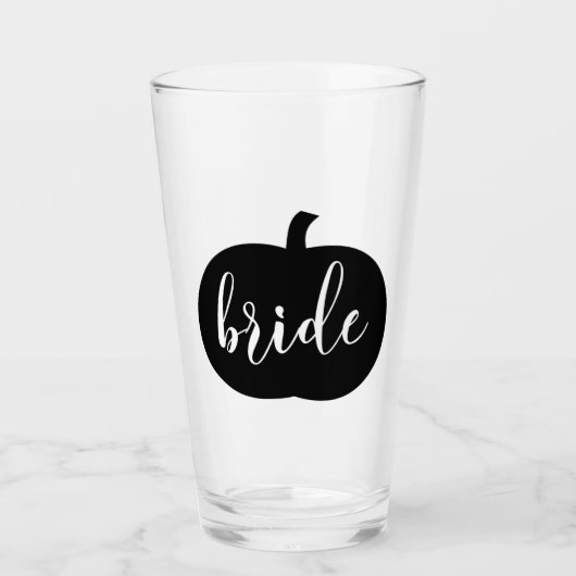Fall Pumpkin Bride Glas (Vorderseite)
