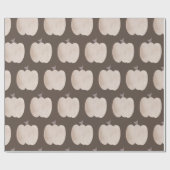 Fall Pumpkin Brown Boho Wrapping Paper Geschenkpapier (Flach)