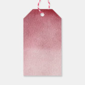 Fall Pumpkin Burgundy Blush Pink Floral Vielen Dan Geschenkanhänger (Rückseite)