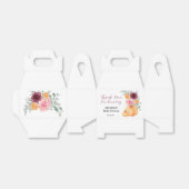 Fall Pumpkin Burgundy Blush Pink Thank You Geschenkschachtel (Ungefaltet)