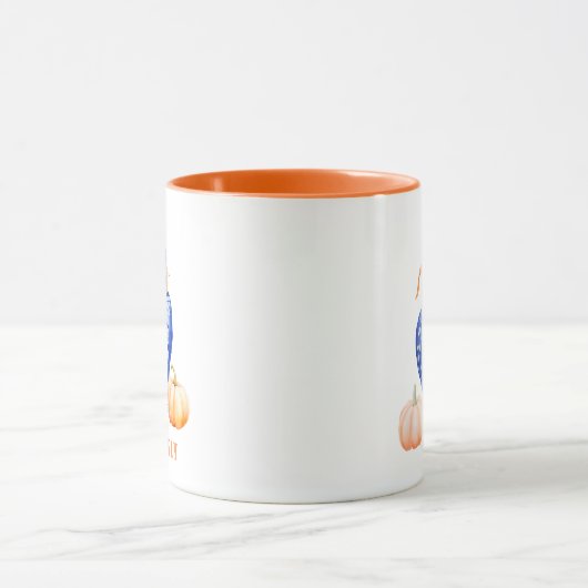 Fall Pumpkin | Chinoiserie Ginger Jar Monogram Tasse (Zentrum)