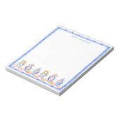 Fall Pumpkin Chinoiserie Ginger Jar Notizblock (Rotiert)