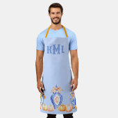 Fall Pumpkin Chinoiserie Ginger Jar Schürze (Getragen)