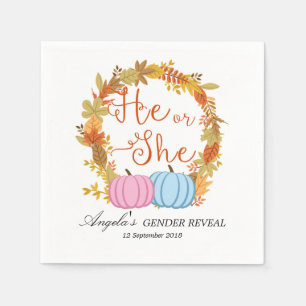 Fall Pumpkin Cocktail Paper Napkins Serviette