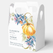 Fall Pumpkin Custom Wedding Danke Geschenkschachtel (Geöffnet)