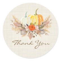 Fall Pumpkin Danke Stickers