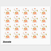 Fall Pumpkin Danke Stickers (Blatt)