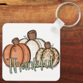 Fall Pumpkin DankeschönFul Simple Schlüsselanhänger (Rückseite)