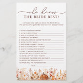 Fall Pumpkin, der Braut das beste Duschspiel kennt (Vorderseite)