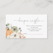 Fall Pumpkin Diaper Raffle Begleitkarte (Vorderseite)