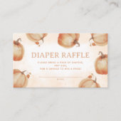 Fall Pumpkin Diaper Raffle Begleitkarte (Vorderseite)