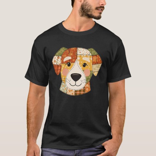 Fall Pumpkin Dog Autumn Harvest Halloween T-Shirt (Vorderseite)
