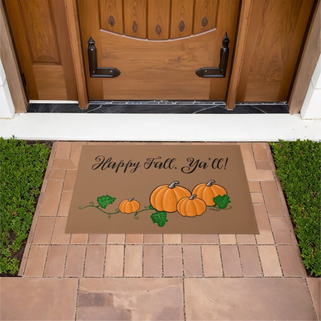 Fall Pumpkin Door Mat Fußmatte (Außenbereich)