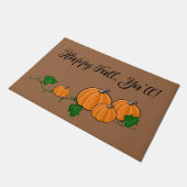 Fall Pumpkin Door Mat Fußmatte (Schrägansicht)